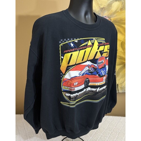 Gildan 2011 Pennsylvania Dirt Kart Series 2 Sided Sweatshirt Men’s Size XL - Picture 6 of 15